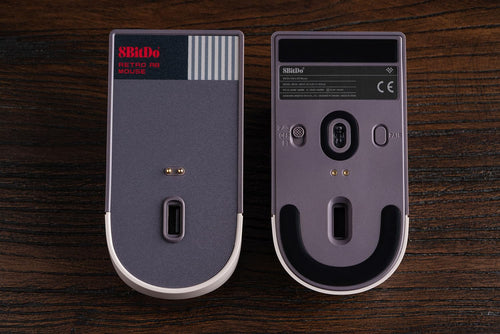 8BitDo Retro R8 Mouse with Charging Dock, PAW 3395 Optical Sensor DPI 26,000, Wireless Mouse with 4K Polling Rate, Programmable Buttons, and Kailh Sword GM X Micro Switches - N Edition