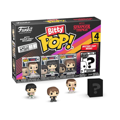 Funko Pop Bitty: Stranger Things - Eleven with Waffles, Mike, Jonathan, and Mystery Chase Figure - (Style May Vary) and A Surprise Mystery Mini Figure - 0.9 Inch (2.2 Cm) Collectable