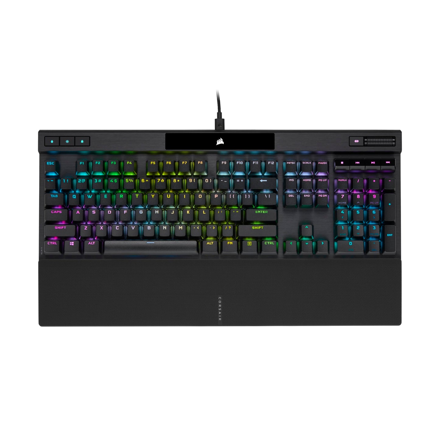 CORSAIR K70 RGB PRO Mechanical Wired Gaming Keyboard – Cherry MX Red Linear Switches, SOCD, PBT Double-Shot Keycaps, 8000Hz Hyper-Polling, NKRO, Anti-Ghosting, Tournament Switch, QWERTY NA – Black