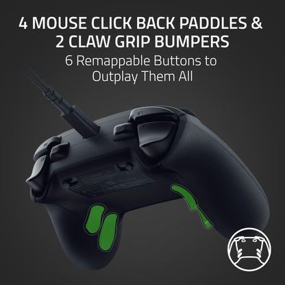 Razer Wolverine V3 Tournament Edition Wired Gaming Controller: Licensed for Xbox Series X|S, Xbox One, Windows PC - 6 Remappable Buttons - Fast Triggers - USB-C Cable - Wired Tournament Mode - Black