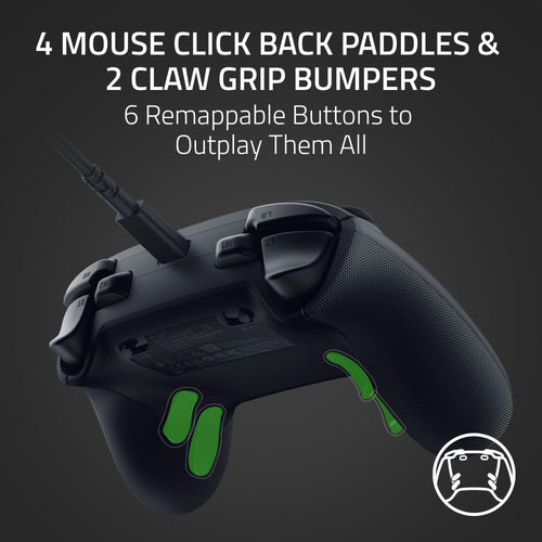 Razer Wolverine V3 Tournament Edition Wired Gaming Controller: Licensed for Xbox Series X|S, Xbox One, Windows PC - 6 Remappable Buttons - Fast Triggers - USB-C Cable - Wired Tournament Mode - Black