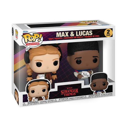 Funko POP! TV: Stranger Things - Max Mayfield & Lucas, 2-Pack - Collectable Vinyl Figure - Gift Idea - Official Merchandise - for Kids & Adults - TV Fans - Model Figure for Collectors and Display