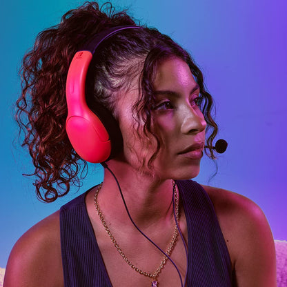 PDP Gaming LVL40 Airlite Stereo Headset for Nintendo Switch/Lite/OLED - Wired Power Noise Cancelling Microphone, Lightweight Soft Comfort On Ear Headphones (Mario Neon - Red & Blue)