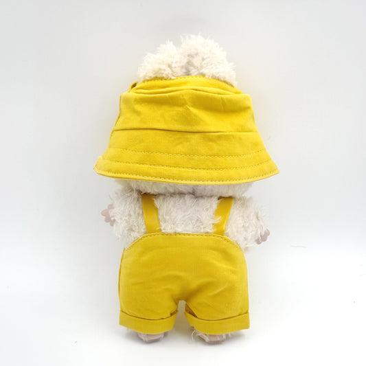 Clothes for Labubu (NO Doll) 17 cm/6.7inch Doll for Labubu Clothes Labubu Accessories Overalls Hat Glasses Dress up Stylish Outdoor Cute for Labubu Outfits (D)