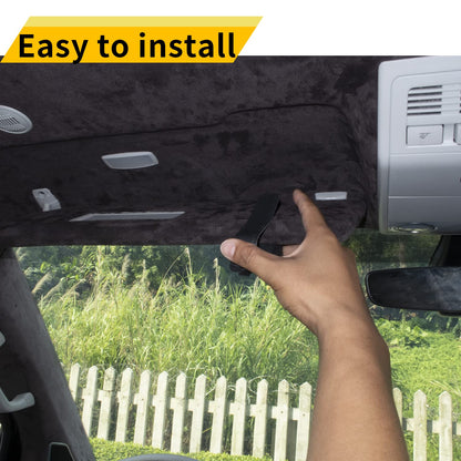 Yuoyar Sunglass Holder for Car, Magnetic Leather Sunglasses Holder and Ticket Card Clip, Car Visor Accessories, 2 Packs (Black)