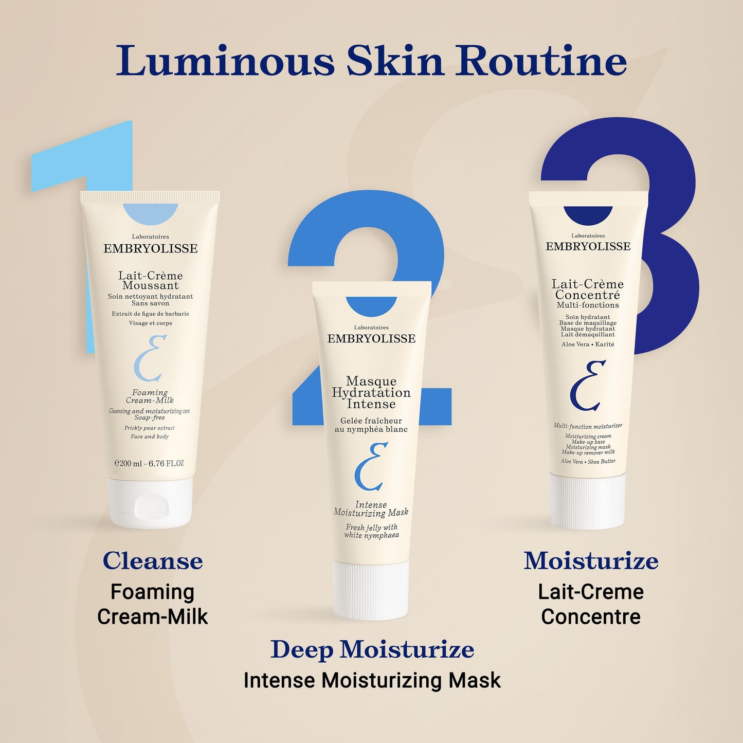 Embryolisse Intense Moisturizing Face Mask | Ultra-Hydrating Treatment with Hyaluronic Acid | Daily Skincare that Soothes, Plumps & Provides a Long-lasting Hydration, 1.7 Fl Oz