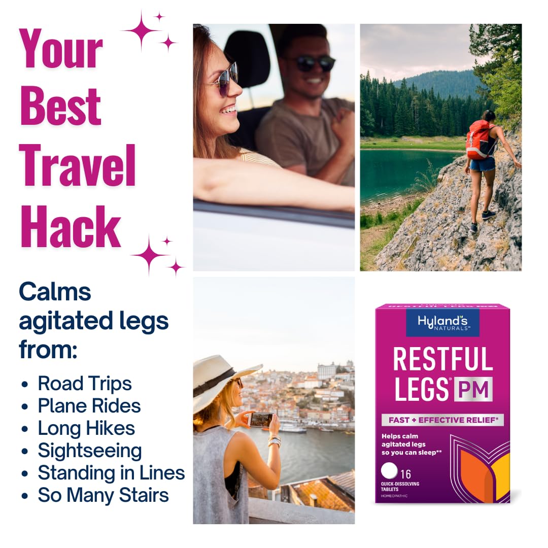 Hyland's Restful Legs PM, Nighttime Formula, Calms Agitated Legs so You Can Sleep, 50 Quick Dissolving Tablets