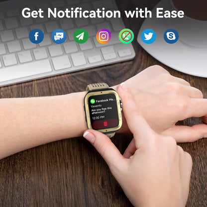 Smart Watch for Men Women (Answer/Make Call), 2025 New 1.8" HD SmartWatch, Fitness Watch with 120+ Sport Modes, IP68 Waterproof, Pedometer, Heart Rate/Sleep Monitor, Activity Tracker for Android iOS