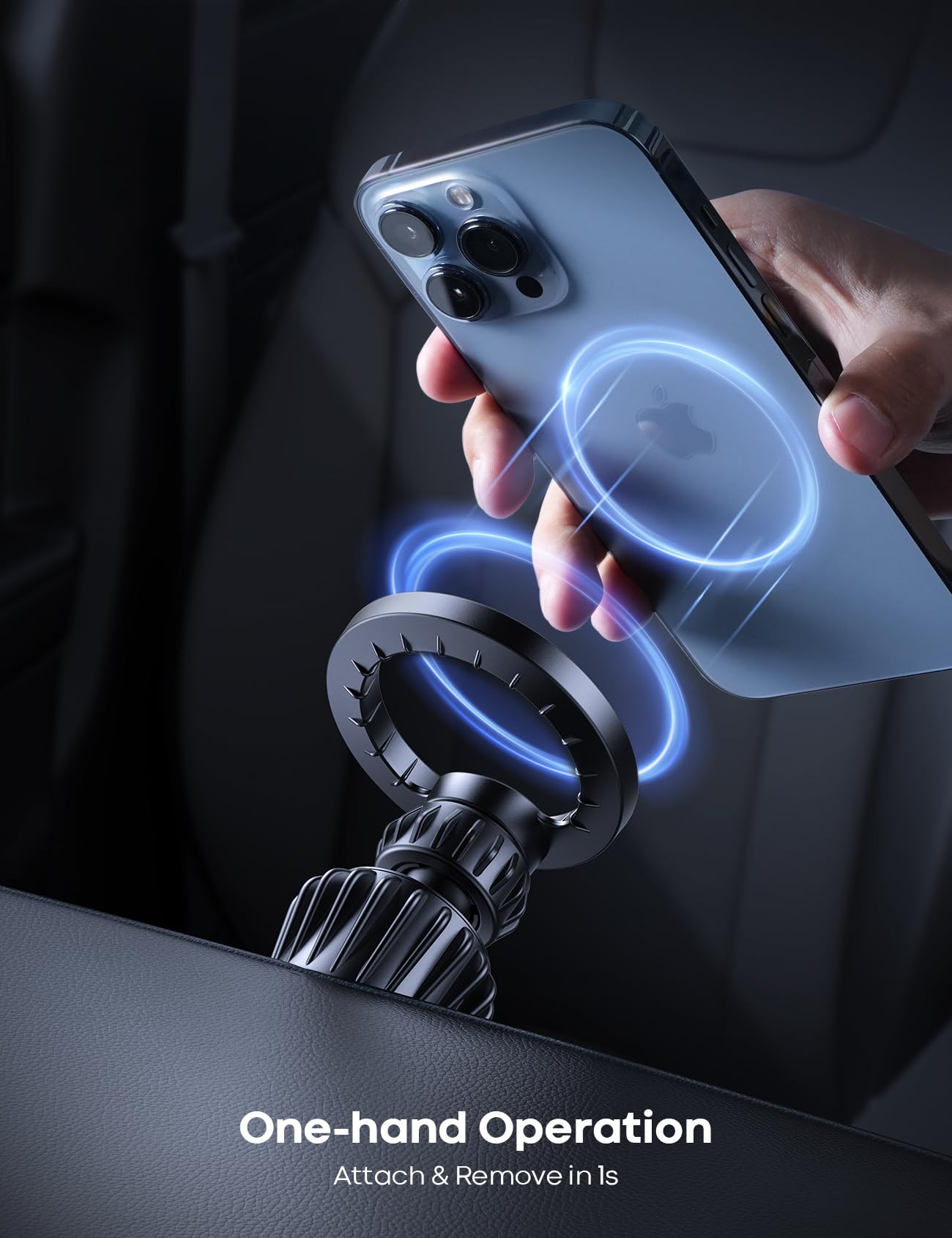 Lamicall for MagSafe Car Mount - [20 Super Magnets] Magnetic Car Phone Mount, Air Vent Phone Holder Car, Hands Free Cell Phone Holder Clip Car Accessories fit iPhone 17 16 15 14 13 Pro Plus Max