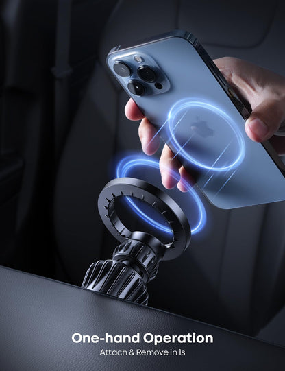 Lamicall for MagSafe Car Mount - [20 Super Magnets] Magnetic Car Phone Mount, Air Vent Phone Holder Car, Hands Free Cell Phone Holder Clip Car Accessories fit iPhone 17 16 15 14 13 Pro Plus Max