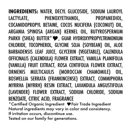 SheaMoisture Baby Wash & Shampoo for All Skin Types Raw Shea, Chamomile & Argan Oil Baby Wash and Shampoo with Frankincense & Myrrh to Help Cleanse 13 oz, Gold, Packaging may vary