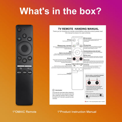 Replacement Voice Remote for Samsung-TV-Remote Control Compatible for All Samsung with Voice Function Smart Curved Frame QLED LED LCD 8K 4K TVs