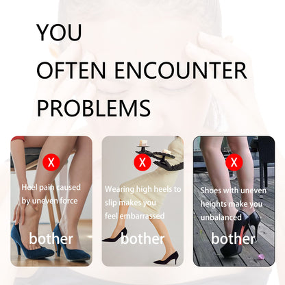 SooGree High Heel Protectors 8 Pairs Heel Repair Caps Covers & Heel Stoppers 4 Sizes Heel Cover Perfect for Wedding, Grass, Gravel, Wetlands Outdoor Events (XXS,XS,S,M)