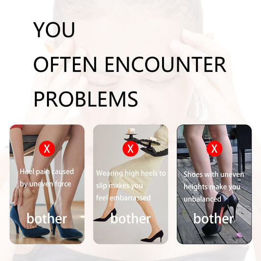 SooGree High Heel Protectors 8 Pairs Heel Repair Caps Covers & Heel Stoppers 4 Sizes Heel Cover Perfect for Wedding, Grass, Gravel, Wetlands Outdoor Events (XXS,XS,S,M)