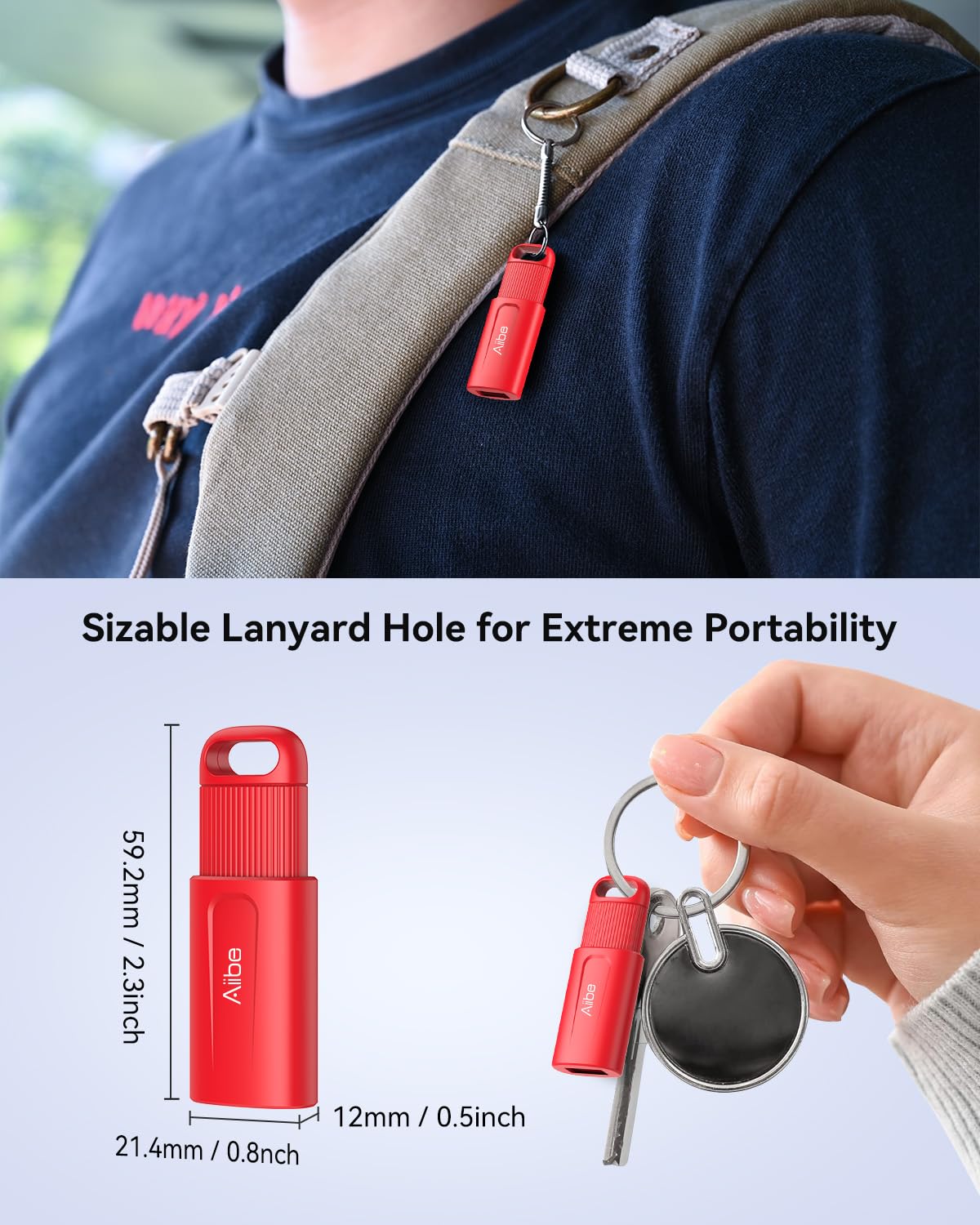 Aiibe 32GB Flash Drive 5 Pack USB 2.0 Memory Stick Multipack for Laptop (32 GB, Colorful)