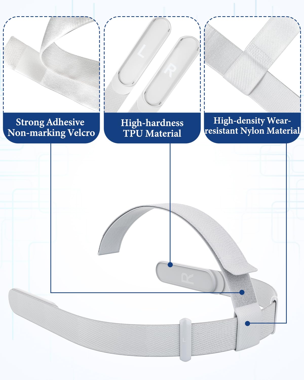 Head Strap for 0culus Quest 2 Headset, Original Replacement HeadStrap Compatible with Met-a Quest 2,Vr Headset Strap for 0culus Quest2 Accessories