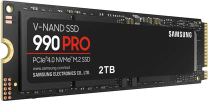 SAMSUNG 990 PRO SSD 2TB NVMe M.2 PCIe Gen4, M.2 2280 Internal Solid State Hard Drive, Seq. Read Speeds Up to 7,450 MB/s for High End Computing, Gaming, and Heavy Duty Workstations, MZ-V9P2T0B/AM