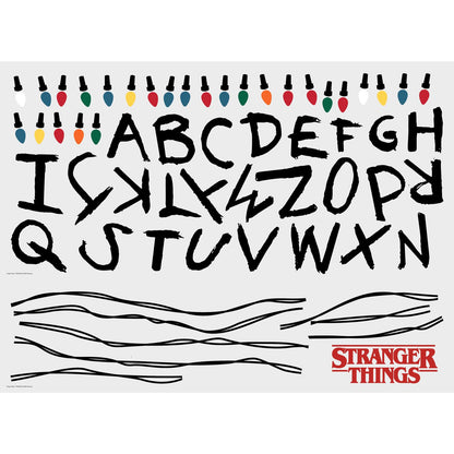 RoomMates RMK5240GM Netflix Stranger Things Christmas Light Peel and Stick Giant Wall Decals with Alphabet