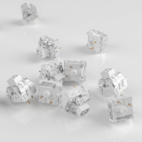 Kailh Box White Clicky Keyboard Switch,3-pin 45gf Pre-Lubed Dustproof Waterproof RGB SMD Key Switches for Mechanical Gaming Keyboard(White,45pcs)