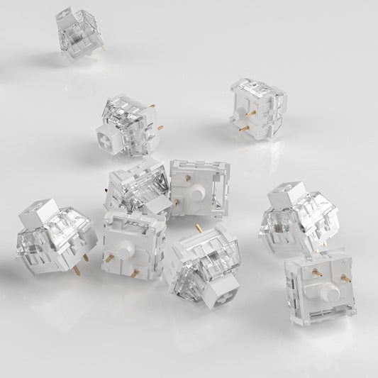 Kailh Box White Clicky Keyboard Switch,3-pin 45gf Pre-Lubed Dustproof Waterproof RGB SMD Key Switches for Mechanical Gaming Keyboard(White,45pcs)