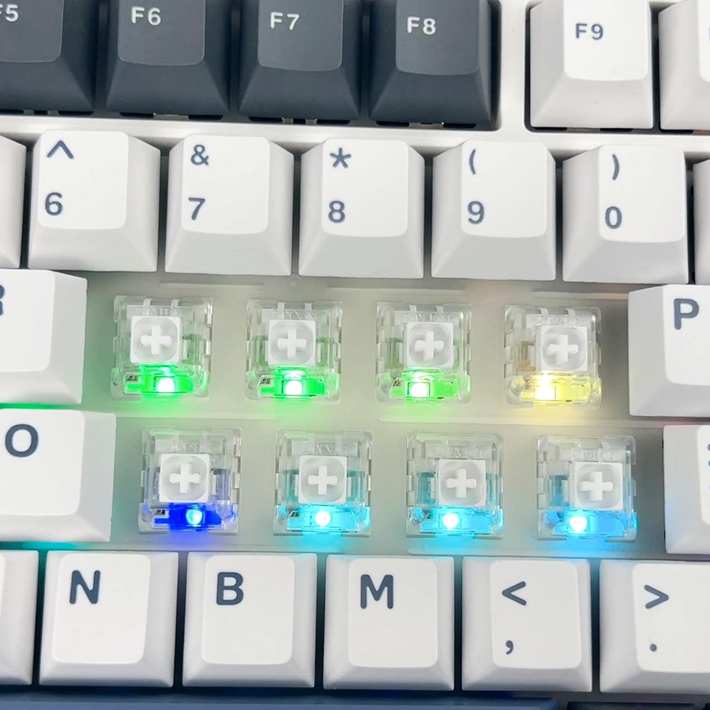 Kailh Box White Clicky Keyboard Switch,3-pin 45gf Pre-Lubed Dustproof Waterproof RGB SMD Key Switches for Mechanical Gaming Keyboard(White,45pcs)