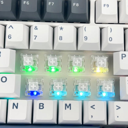 Kailh Box White Clicky Keyboard Switch,3-pin 45gf Pre-Lubed Dustproof Waterproof RGB SMD Key Switches for Mechanical Gaming Keyboard(White,45pcs)