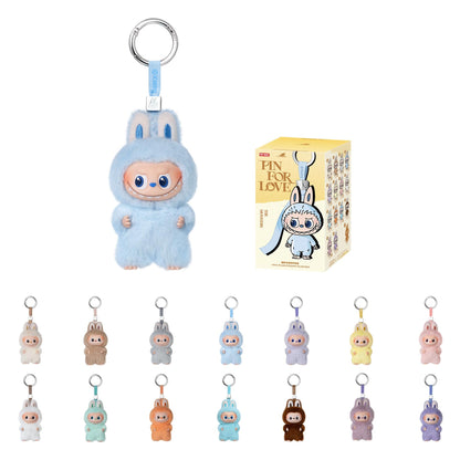 POP MART The Monster PIN for Love Series - Vinyl Plush Pendant Blind Box (A-M), Labubu Collectible Toys, Holiday Birthday Gifts for Girls and Boys, Single Box