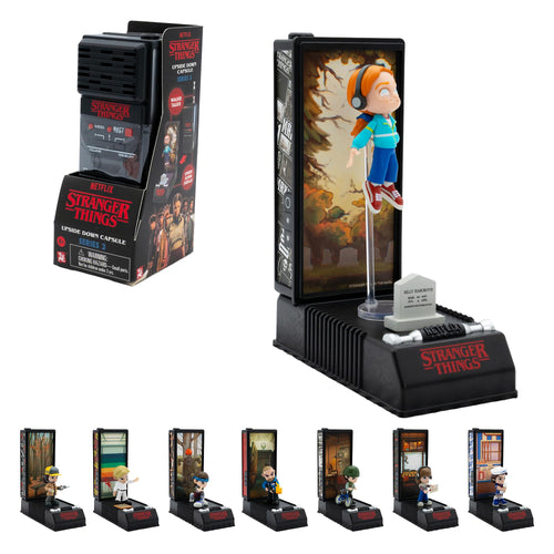 YuMe Stranger Things Walkie Talkie Collectible | Upside Down Capsule Series 3 Surprise Mini Figure & Display Stand | Netflix Merchandise | Kids, Adults & Series Fans Toy Gift | Get All 8 Characters