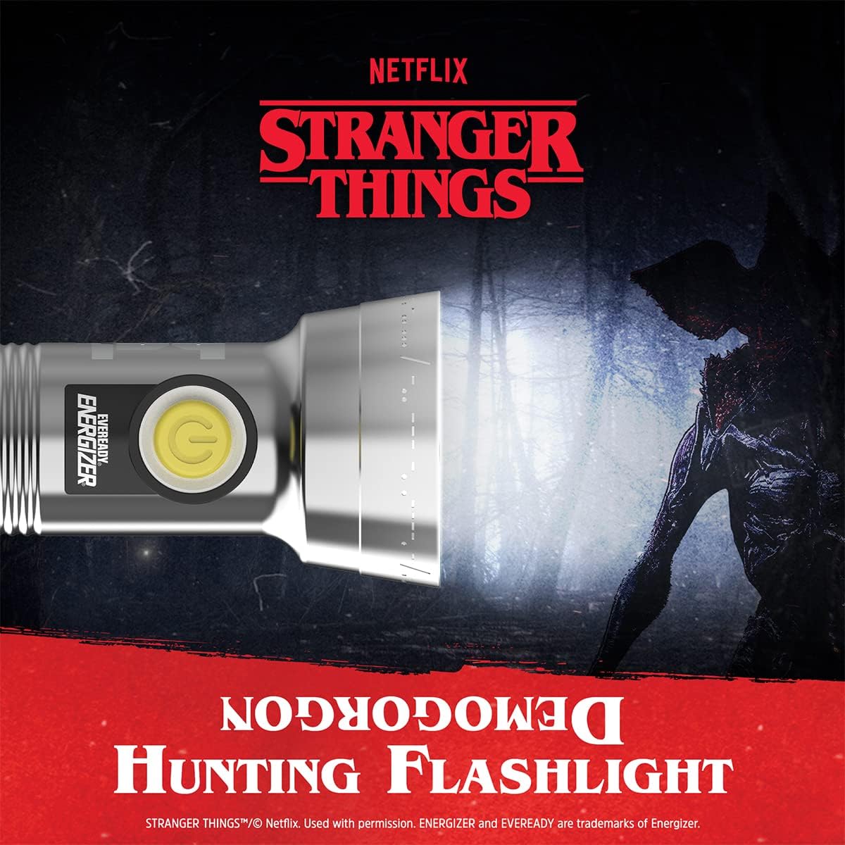 Stranger Things Demogorgon Hunting LED Flashlight by Energizer, Limited , Vintage , Collector‚Äôs Edition (Batteries Included)