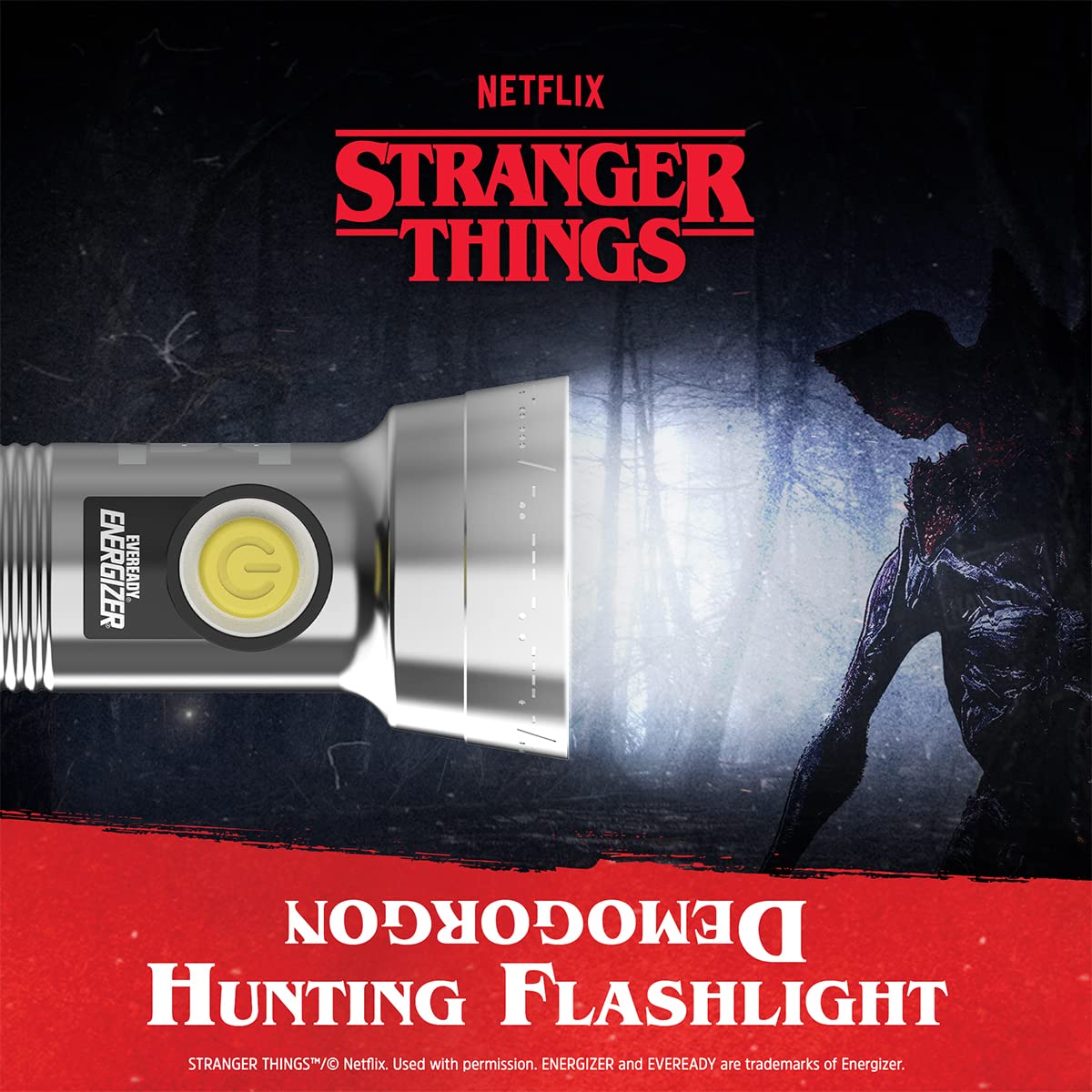 Stranger Things Demogorgon Hunting LED Flashlight by Energizer, Limited , Vintage , Collector‚Äôs Edition (Batteries Included)