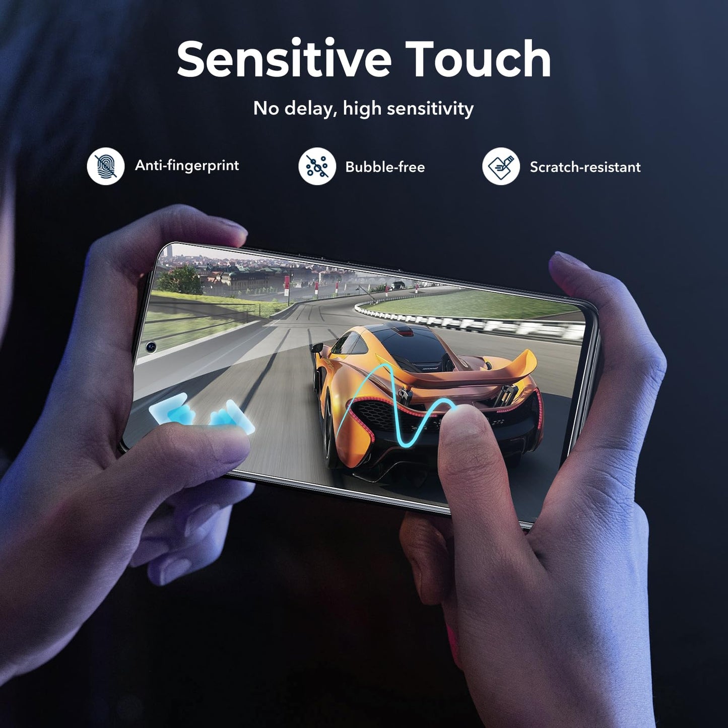 LK 2 Pack for Google Pixel 8 Pro Screen Protector [New Version] + 2 Pack Camera Lens Protector, Fit Lens Cutouts Ports, Support Fingerprint Unlock, Bubble-Free, with Easy Installation Tool