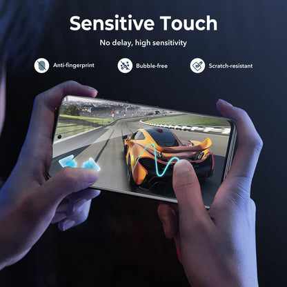 LK 2 Pack for Google Pixel 8 Pro Screen Protector [New Version] + 2 Pack Camera Lens Protector, Fit Lens Cutouts Ports, Support Fingerprint Unlock, Bubble-Free, with Easy Installation Tool