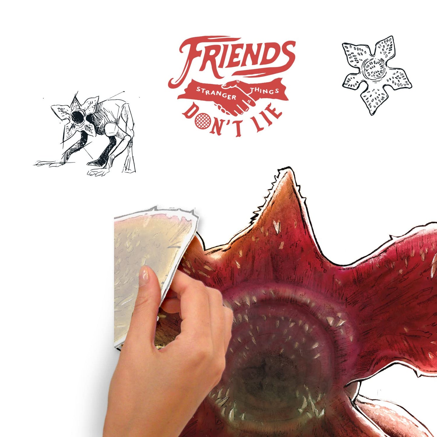 RoomMates RMK5142GM Netflix Stranger Things Demogorgon Peel and Stick Giant Wall Decal