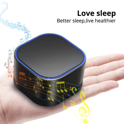 Magicteam White Noise Machine with 20 Non Looping Natural Soothing Sounds Memory Function 32 Levels of Volume Powered by AC or USB and Sleep Sound Timer Therapy for Baby Kids Adults Black