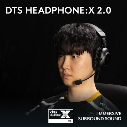 Logitech G PRO X 2 Lightspeed Wireless Gaming Headset: Wireless Gaming Headphones with Mic, 50mm Graphene Drivers, 2.02.0—7.1 Surround, Bluetooth/USB/3.5mm Aux, for PS4/PS5/PC/Nintendo Switch - Black