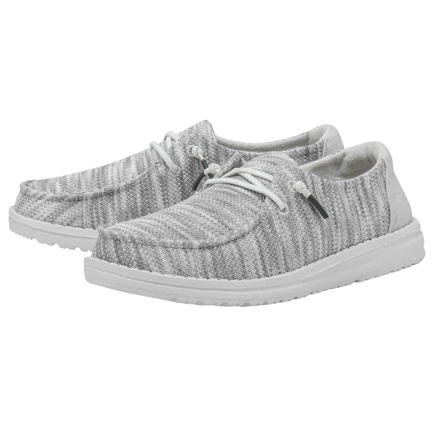HEYDUDE Women's Wendy Sox Glacier Grey Size 8 | Women's Shoes | Women's Slip On Shoes | Comfortable & Light-Weight