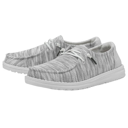 HEYDUDE Women's Wendy Sox Glacier Grey Size 8 | Women's Shoes | Women's Slip On Shoes | Comfortable & Light-Weight