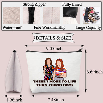 BDPWSS Scary Movie Merchandise Makeup Bag There's More To Life Than Stupid Boys Horror TV Show Gift Scary Movie Fan Gift (Stupid Boys)