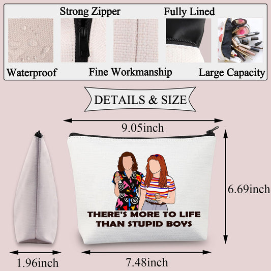 BDPWSS Scary Movie Merchandise Makeup Bag There's More To Life Than Stupid Boys Horror TV Show Gift Scary Movie Fan Gift (Stupid Boys)