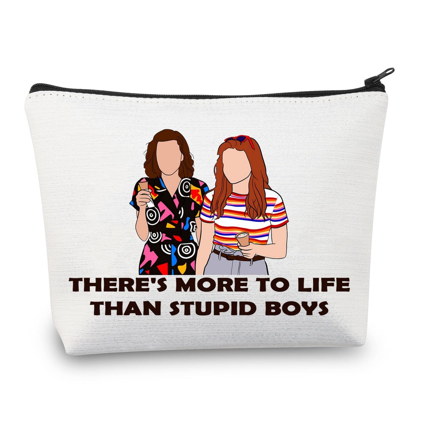 BDPWSS Scary Movie Merchandise Makeup Bag There's More To Life Than Stupid Boys Horror TV Show Gift Scary Movie Fan Gift (Stupid Boys)