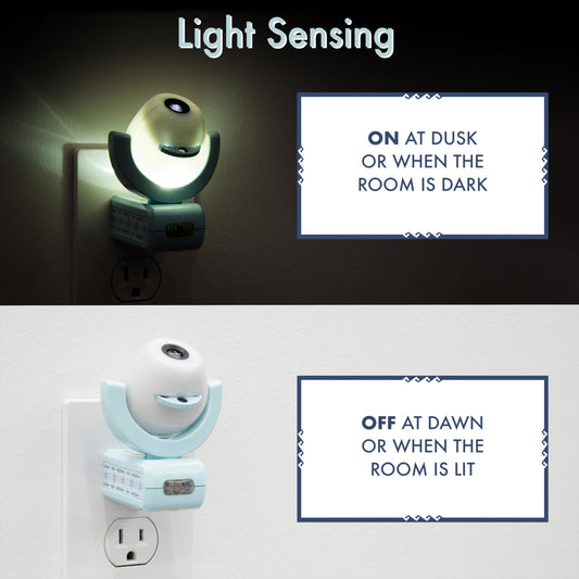 Projectables Disney Frozen 2 LED Projector Night Light, Plug-In, Dusk-to-Dawn, Elsa, Anna, and Olaf, Ideal for Hallway, Bedroom, Nursery, or Playroom – 45028