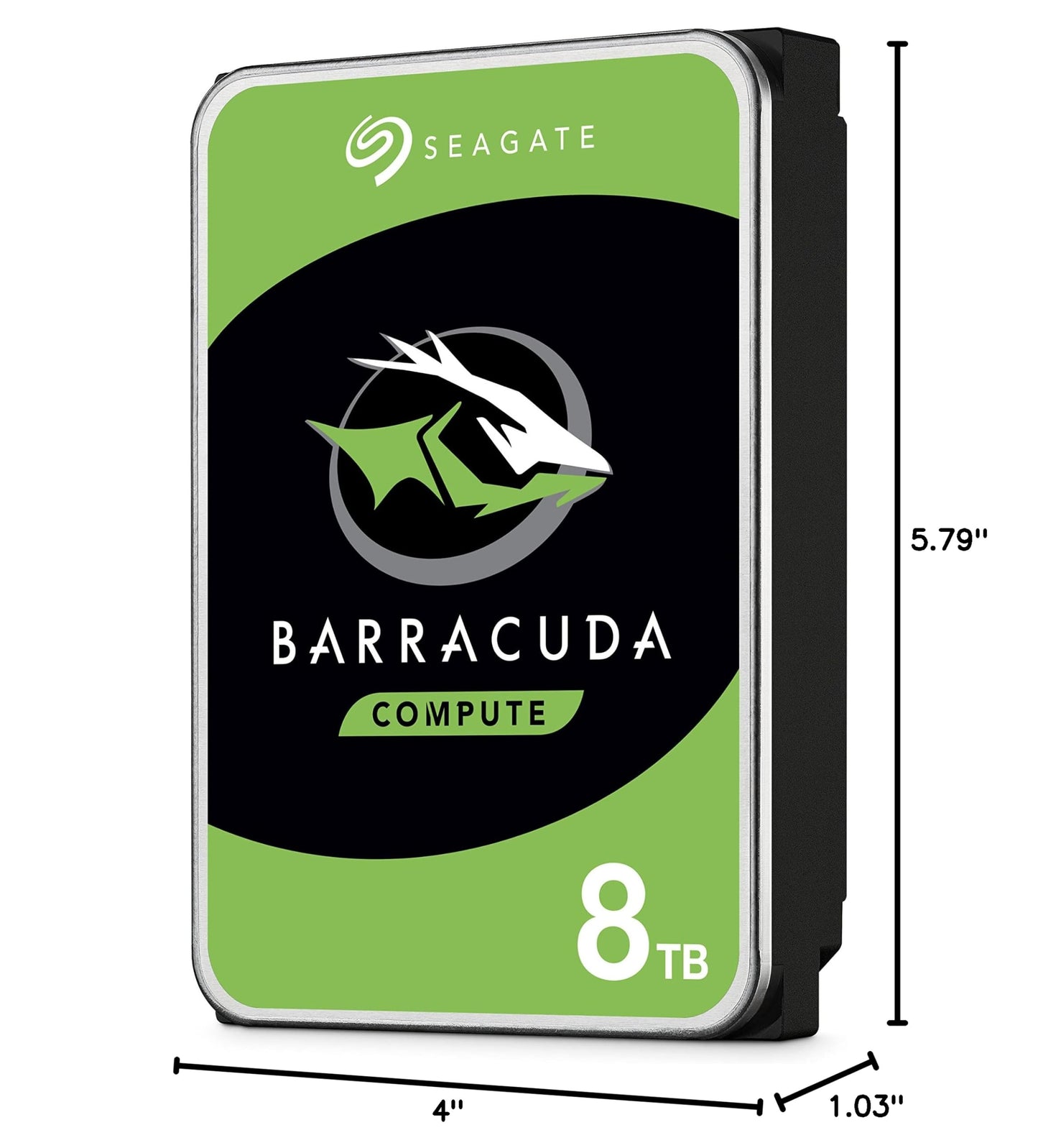 Seagate BarraCuda 8 TB Internal Hard Drive HDD – 3.5 Inch SATA 6 Gb/s, 5,400 RPM, 256 MB Cache for Computer Desktop PC (ST8000DMZ04/004)