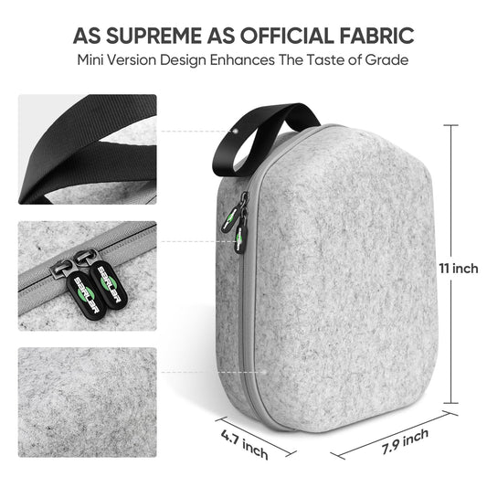 sarlar Hard Carrying Case Compatible with Meta Quest 3S/Quest 3/Oculus Quest 2/Vision Pro Official Original/Elite Strap VR Headset and Controller Accessories, Suitable for Travel and Home Storage