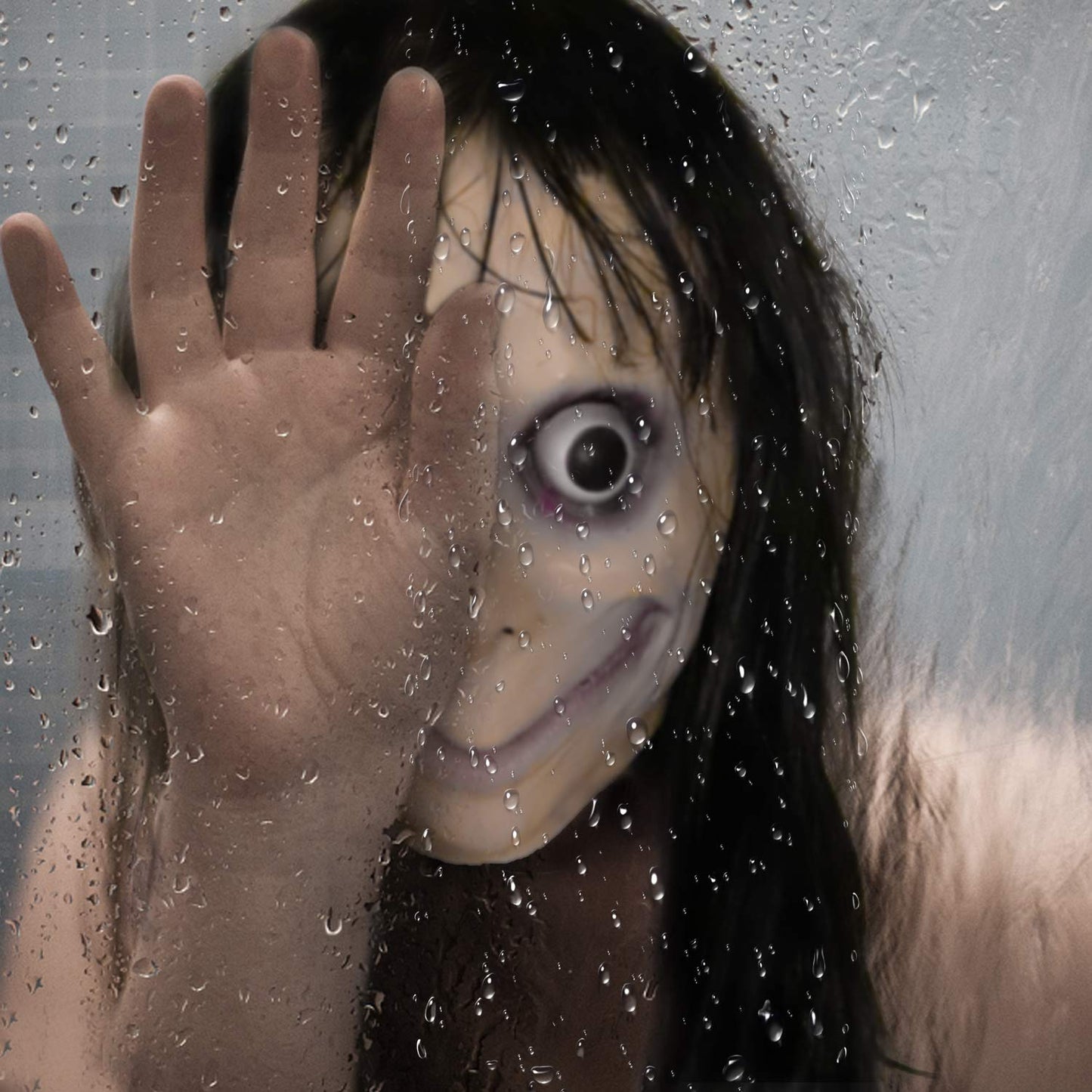 MOLEZU MOMO Mask for Adult Horror Devil Mask, Scary Costume Halloween Creepy Cosplay Party Decoration Prop, Halloween Scary Masks.