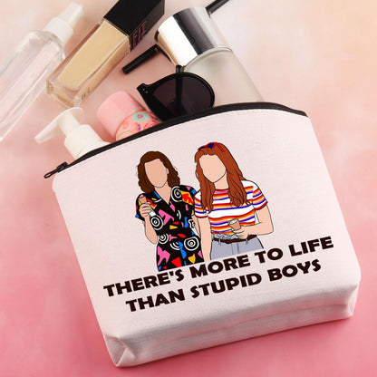 BDPWSS Scary Movie Merchandise Makeup Bag There's More To Life Than Stupid Boys Horror TV Show Gift Scary Movie Fan Gift (Stupid Boys)