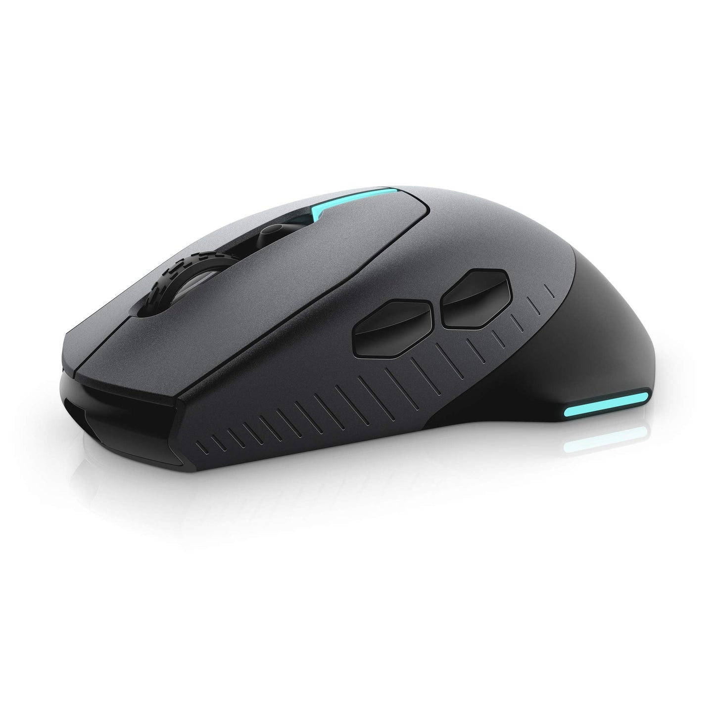 Alienware Wired/Wireless Gaming Mouse AW610M - 16000 DPI Optical Sensor, 350 Hour Rechargeable Battery, 7 Buttons, 3-ZONE 16.8m AlienFX RGB Lighting, Ergonomic - Dark Side of the Moon
