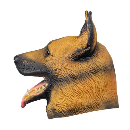 Dog Head Mask for Adult, Animal Costume Mask Halloween Latex Mask.
