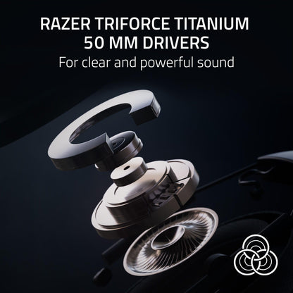 Razer BlackShark V2 HyperSpeed Wireless Gaming Headset: 2.4GHz, Bluetooth or USB - THX Spatial Audio - Titanium 50mm Drivers - 70 Hr Battery - for Xbox Series X, Series S, PS5, PC, Switch 2 - Black