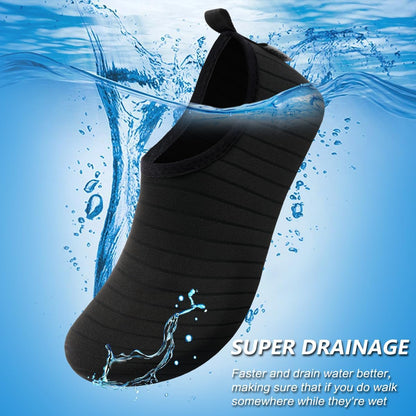 VIFUUR Water Sports Shoes Barefoot Quick-Dry Aqua Yoga Socks Slip-on for Men Women A Black 42-43