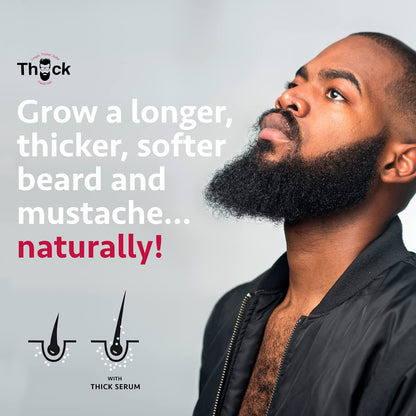 Godefroy Thick Beard and Mustache Serum For Ethnic Hair Types, 15 ml